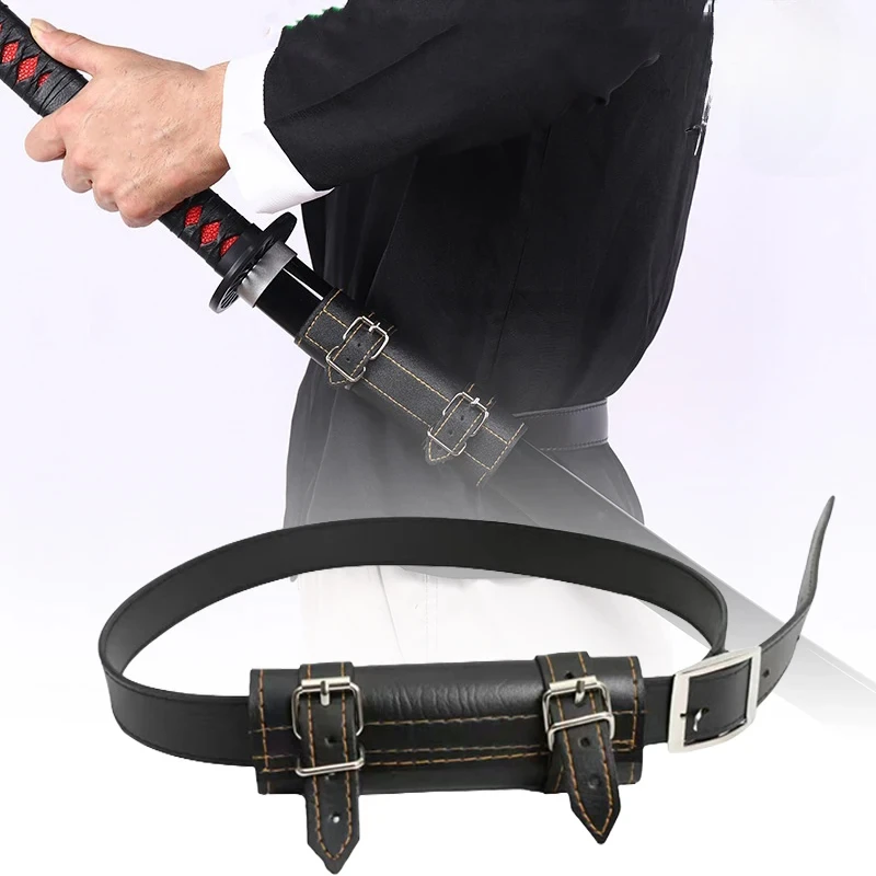 Cosplay Prop Dagger - 日本の武士の剣の袖ストラップ,悪魔の刃,アニメのコスプレアクセサリー,忍者刀鞘ベルトホルダー,ベルトホルスター