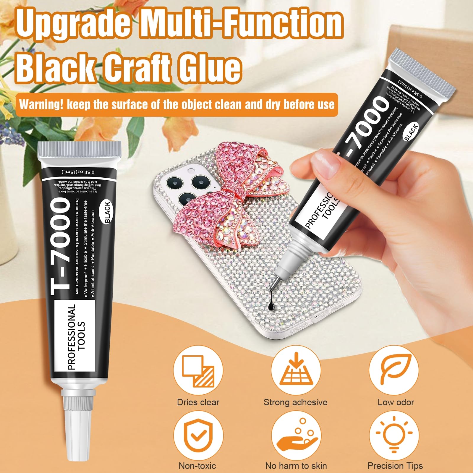 T7000 ブラック接着剤修理モバイルスクリーン接着剤防水ジ - Contact Cement Glue のレビューと価格